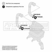 First Line Intercooler Turbo Charge Air Hose FTH1640