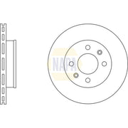 NAPA 2 x Vented Front Brake Discs NBD5755