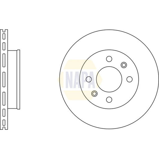 NAPA 2 x Vented Front Brake Discs NBD5755