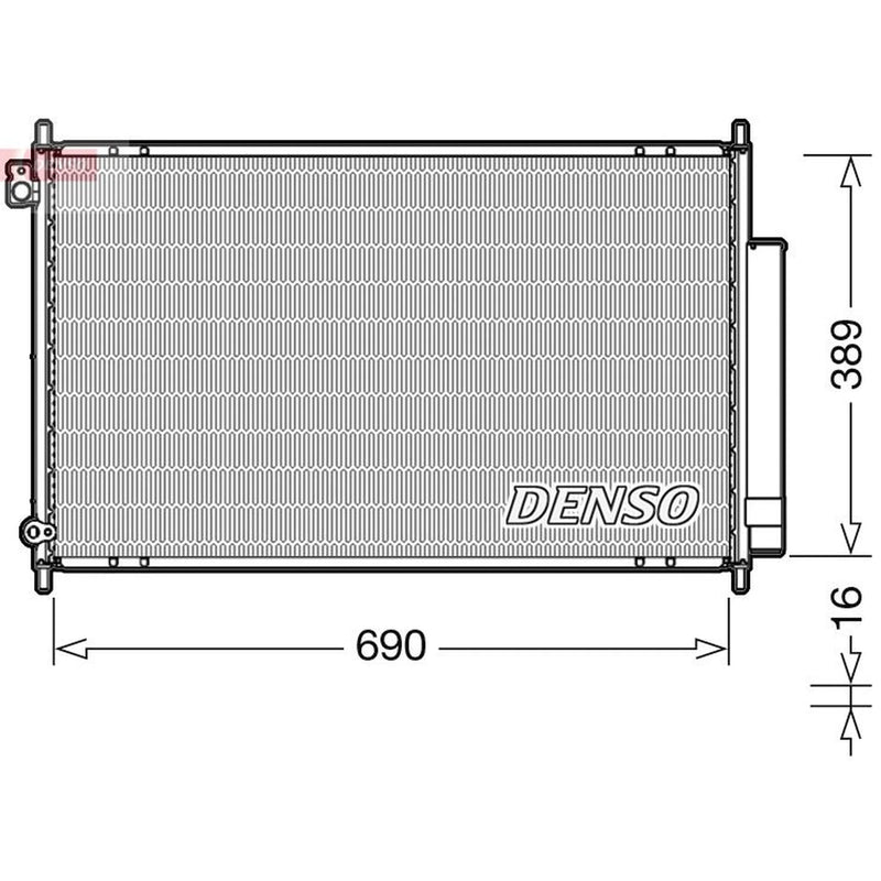 Denso Air Conditioning Condenser DCN40016