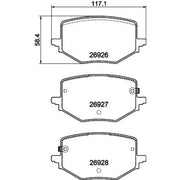 Mintex Rear Brake Pad Set MDB4416