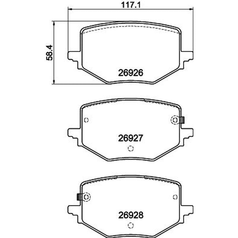 Mintex Rear Brake Pad Set MDB4416