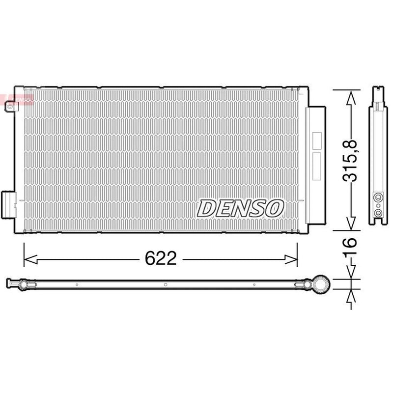 Denso Air Conditioning Condenser DCN09044