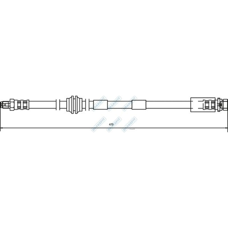Apec Brake Hydraulic Hose Line Front BHO4107