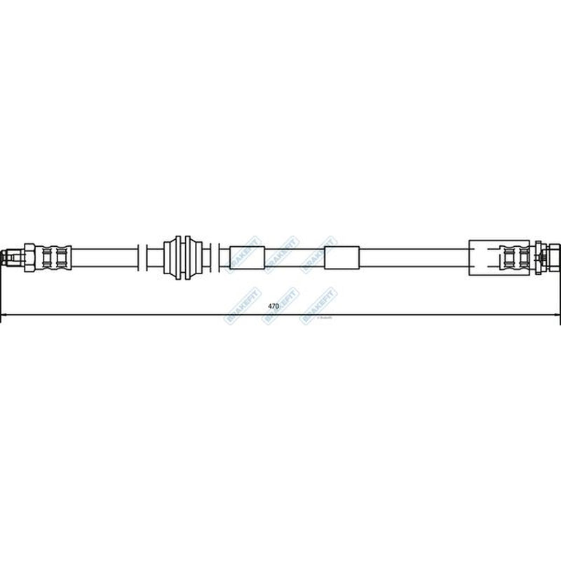 Apec Brake Hydraulic Hose Line Front BHO4107