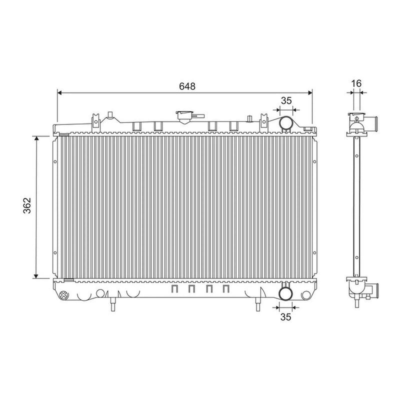 Valeo Engine Radiator 701283