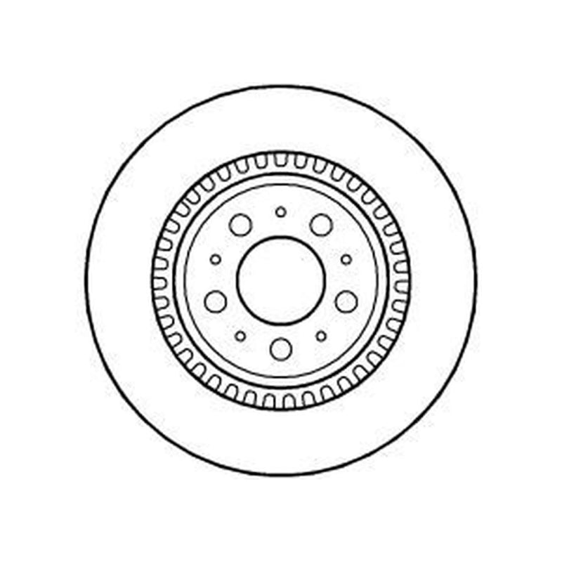 Abtex 2 x Vented Rear Brake Discs BD1155V