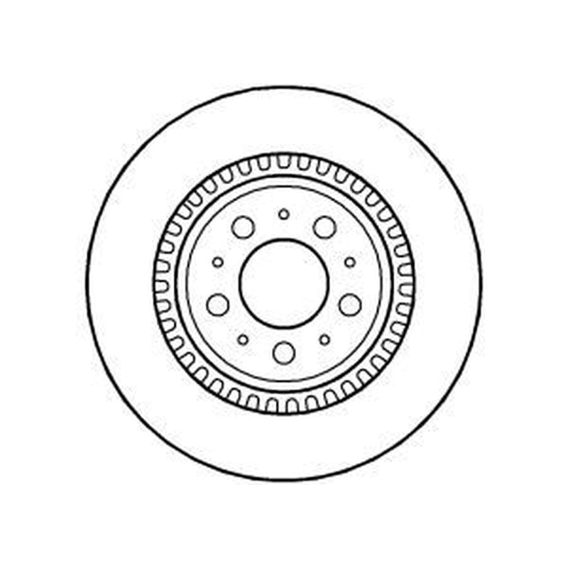 Abtex 2 x Vented Rear Brake Discs BD1155V