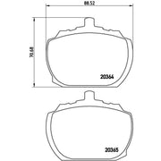 Brembo Front Brake Pad Set P24004