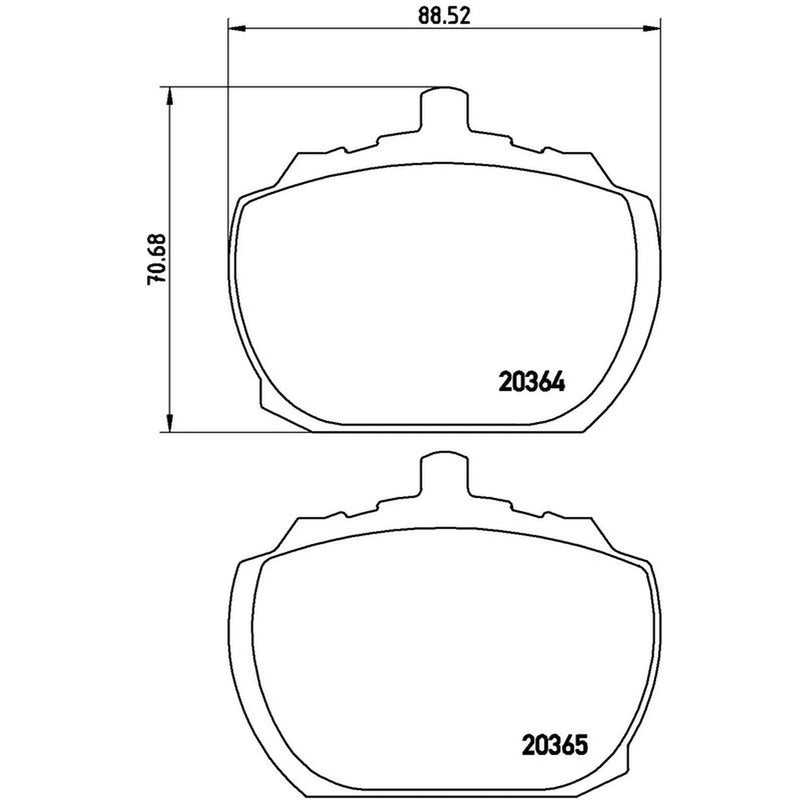 Brembo Front Brake Pad Set P24004