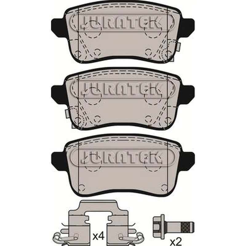 Juratek Rear Brake Pad Set JCP4019