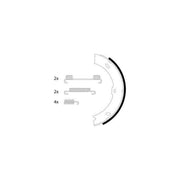 Textar Parking Brake Shoe Set 91066800
