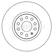 Borg & Beck 2 x Vented Front Brake Discs BBD5978S