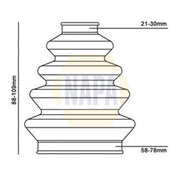 NAPA Drive Shaft Bellow Front Left NCB1008