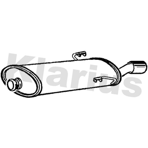 Klarius Box With Tail Pipe Rear PG669M
