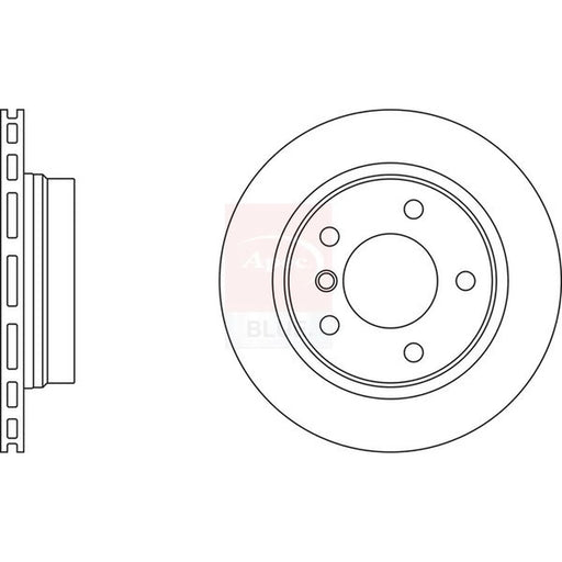 Apec 2 x Vented Rear Brake Discs SDK6163