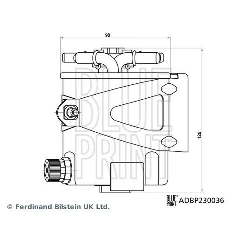 Blue Print Fuel Filter Element ADBP230036