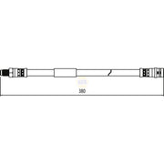 NAPA Brake Hydraulic Hose Line Rear NBH1216