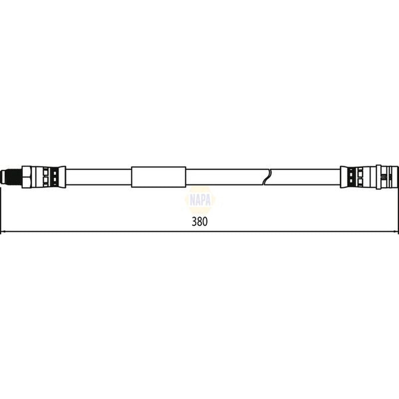 NAPA Brake Hydraulic Hose Line Rear NBH1216