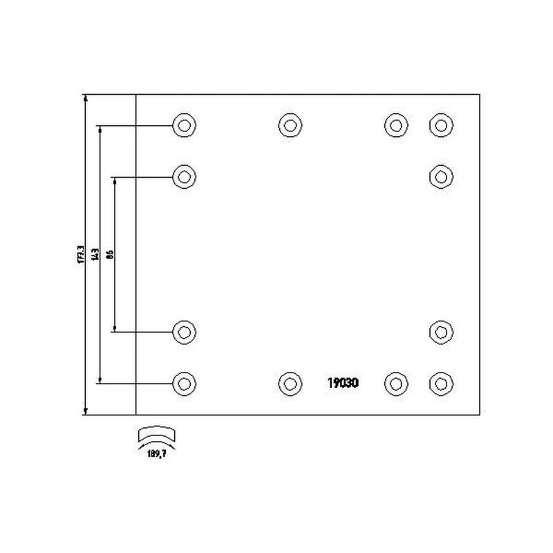 DON Don Cv Brake Lining Set RW34351S7329