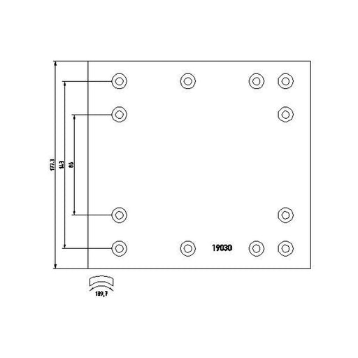 DON Don Cv Brake Lining Set RW34351Y7329