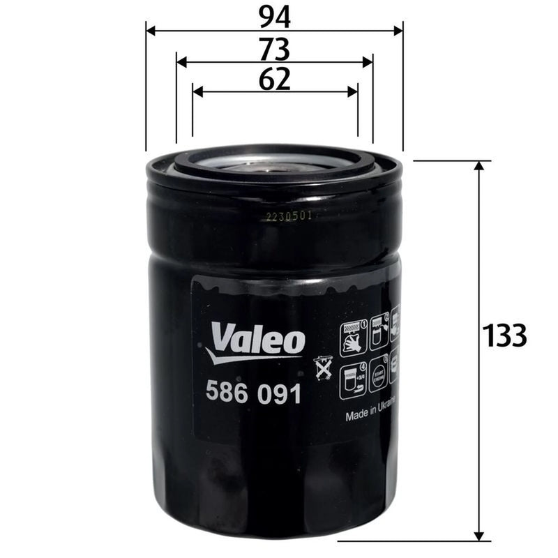 Valeo Engine Oil Filter 586091