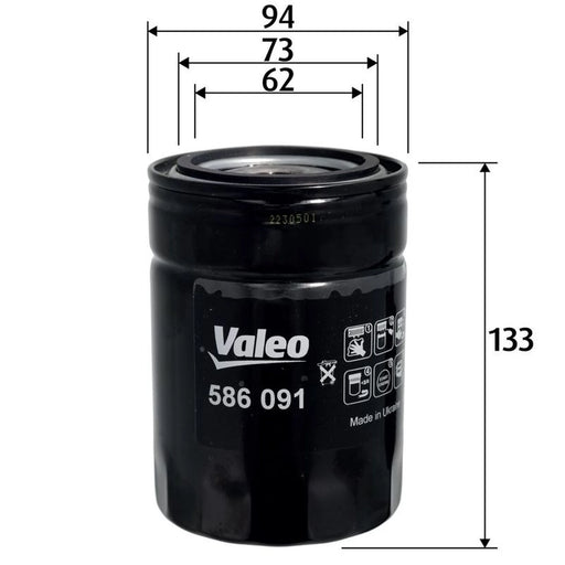Valeo Engine Oil Filter 586091