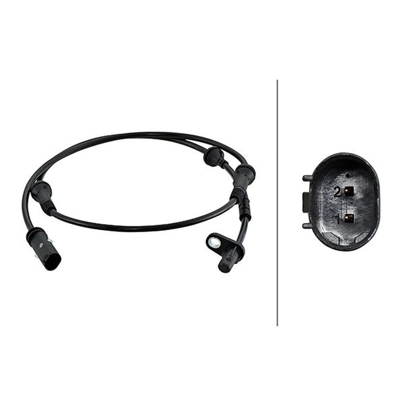Hella ABS Wheel Speed Sensor Front 6PU 230 048-181