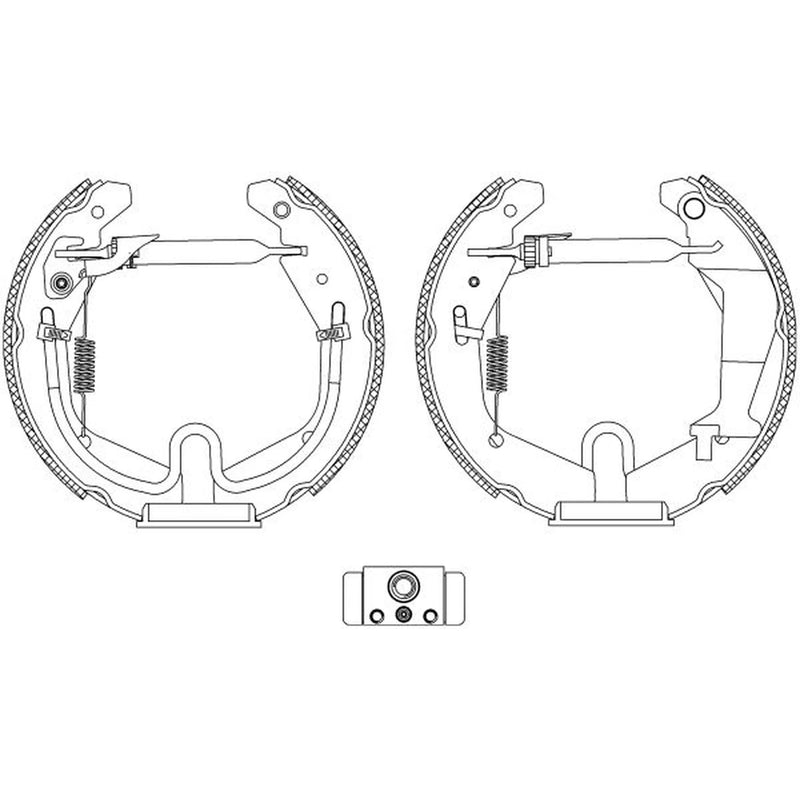Mintex Brake Shoe Set Axle Kit MSP305