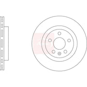 Apec 2 x Vented Front Brake Discs DSK3509
