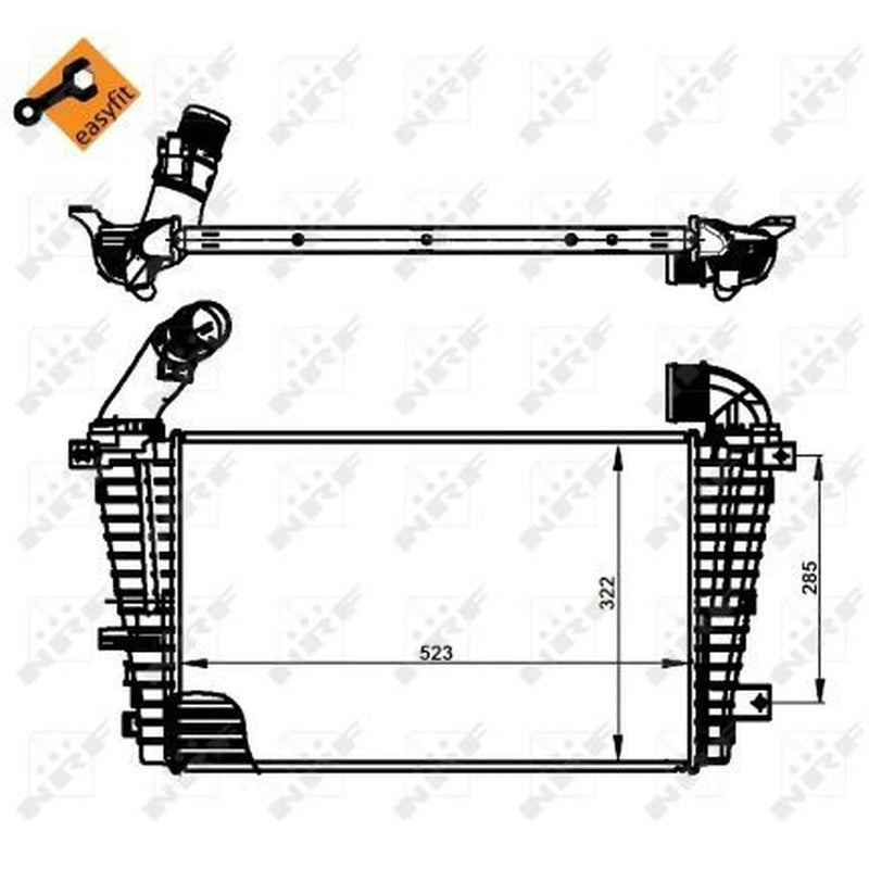 NRF Intercooler (Charge Air Cooler) 30302