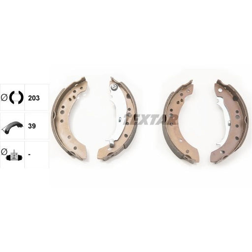 Textar Brake Shoe Set Axle Kit 91068800