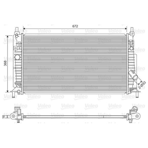Valeo Engine Radiator 701613