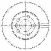 Borg & Beck 2 x Vented Front Brake Discs BBD5524