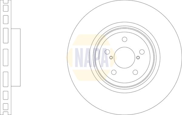 NAPA Front Vented & Rear Vented Brake Discs & Pads fits SUBARU