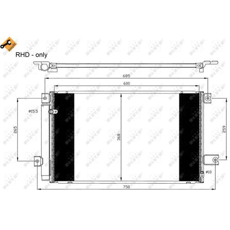 NRF Air Conditioning Condenser 35629