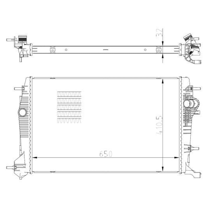 NRF Engine Radiator 59354