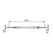 Bosch Handbrake Cable Centre 1 987 477 660