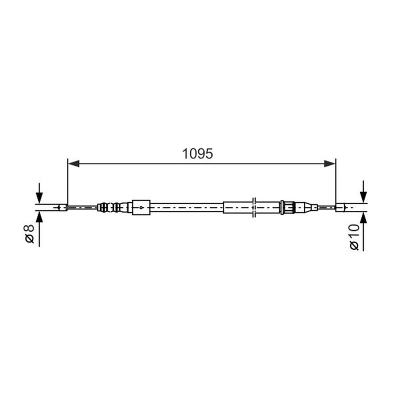 Bosch Handbrake Cable Centre 1 987 477 660