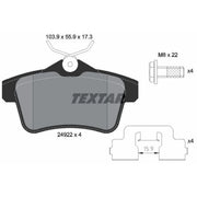 Textar Rear Brake Pad Set 2492201