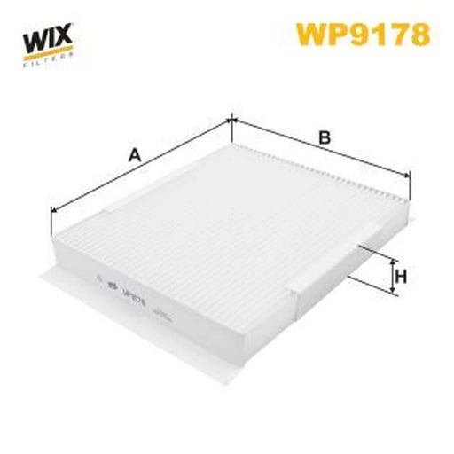 WIX Cabin Air Filter (Pollen Filter) WP9178