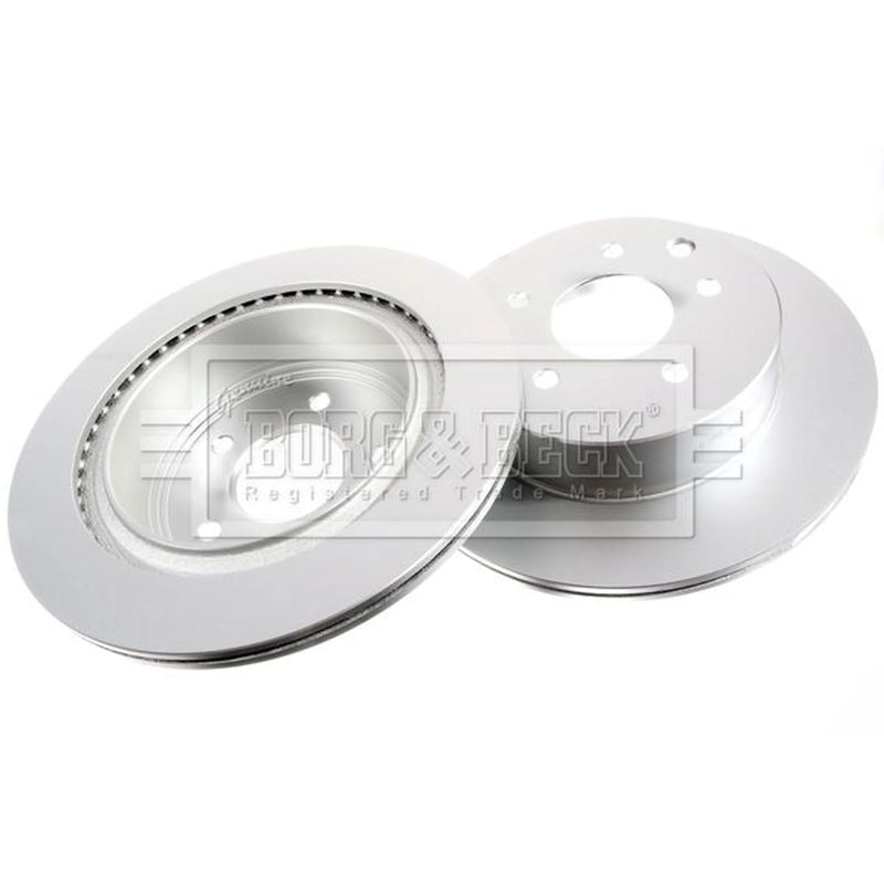 Borg & Beck 2 x Vented Rear Brake Discs BBD4368