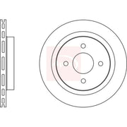 Apec 2 x Vented Rear Brake Discs DSK2671
