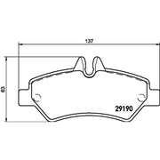 DON Rear Brake Pad Set PCP1632