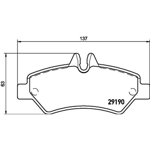 DON Rear Brake Pad Set PCP1632