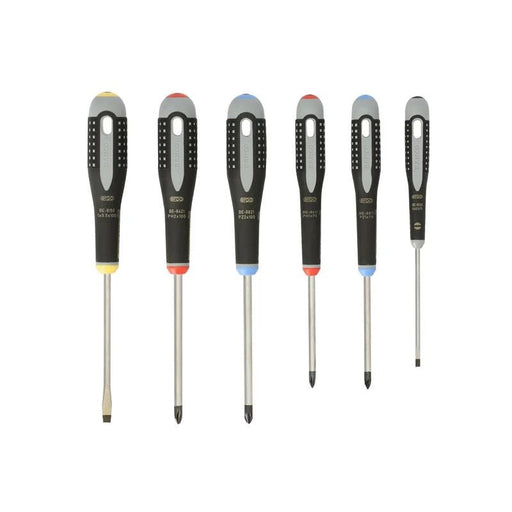 Bahco BE-9886 ERGO™ Screwdriver Set, 6 Piece - BE-9886