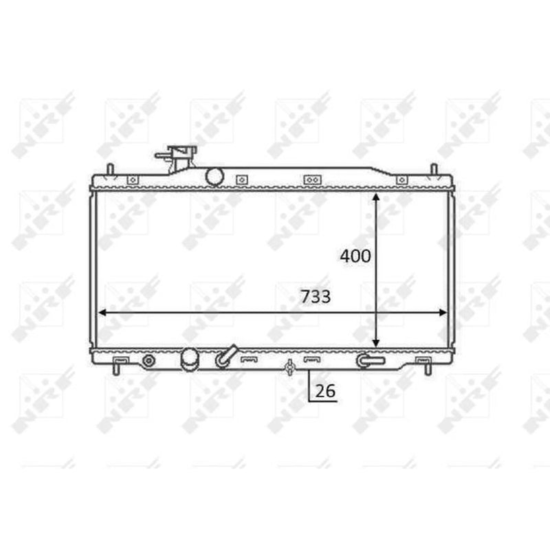 NRF Engine Radiator 58456