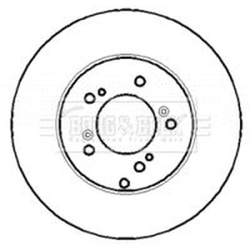 Borg & Beck 2 x Vented Front Brake Discs BBD4399