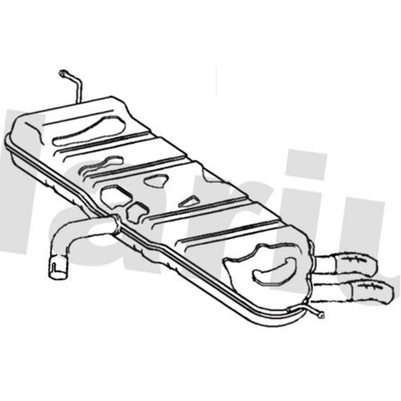 Klarius Box With Tail Pipe Rear VW977A