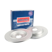 Borg & Beck 2 x Solid Rear Brake Discs BBD5574